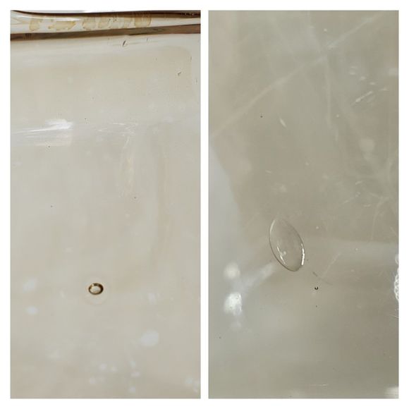 Vintage Amber Ball Pitcher Blown Glass Applied Handle Smooth Design Ripple Mouth - Picture 12 of 12